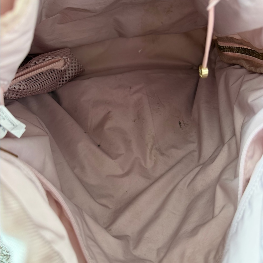 Lululemon light pink backpack drawstring pockets … - image 9